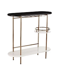 Digli Wine, Bar Table with Glassware Storage