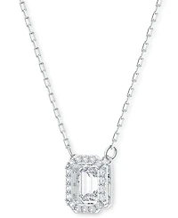 Swarovski Rhodium-Plated Millenia Pendant Necklace, 15" + 2" extender