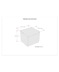Fredrik Square Pouf