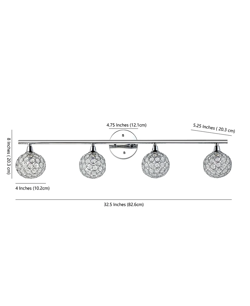 Maeve 4-Light Contemporary Glam Led Vanity Light