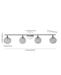 Maeve 4-Light Contemporary Glam Led Vanity Light