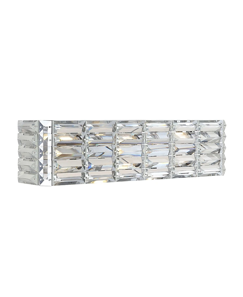 Evelyn Crystal Rectangle -Light Glam Modern Led Vanity Light