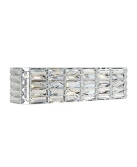 Evelyn Crystal Rectangle -Light Glam Modern Led Vanity Light
