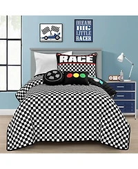 Lush Decor Kids Racing Cars 4-Pc. Quilt Set, Twin