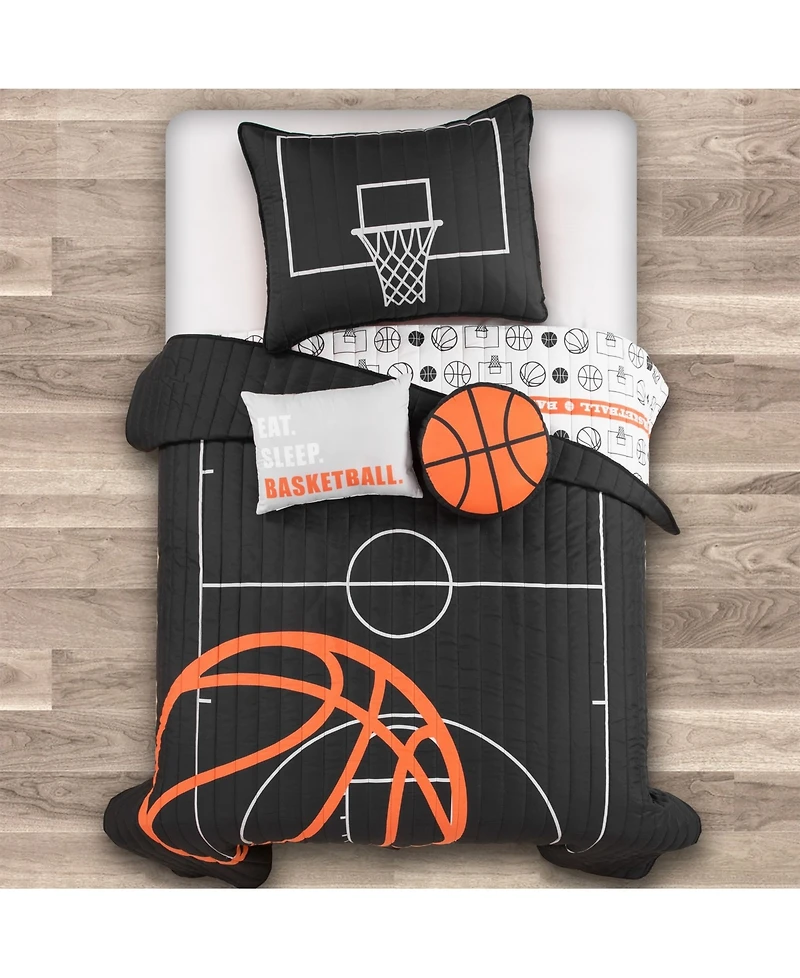 Lush Decor Kids Basketball Game 4-Pc. Quilt Set, Twin/Twin Xl