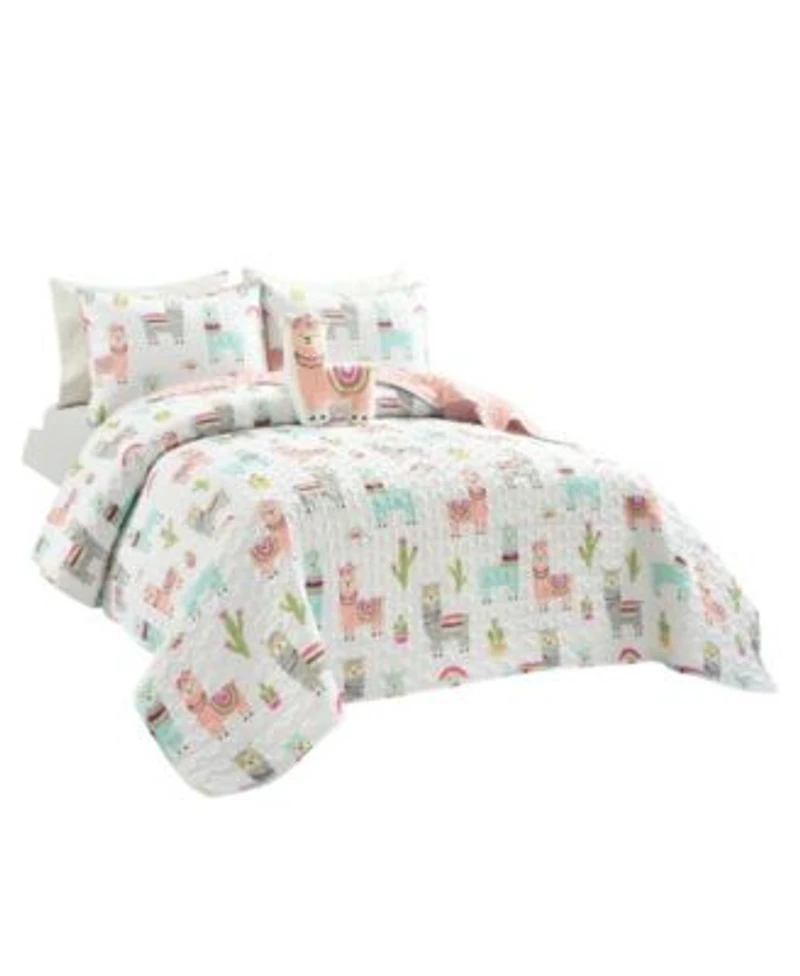 Lush Decor Kids Southwest Llama Cactus Quilt