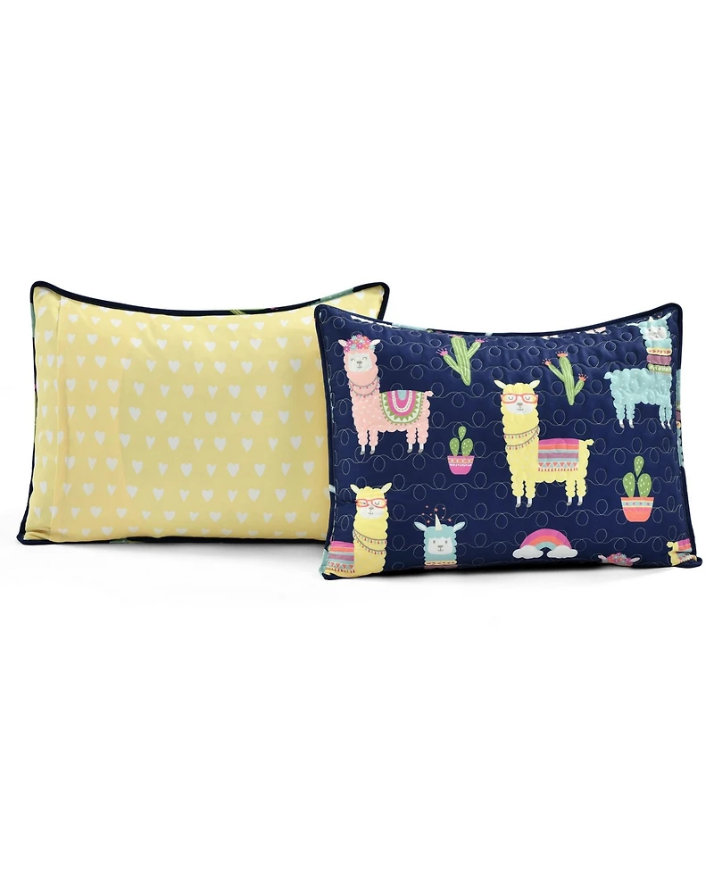 Lush Decor Kids Southwest Llama Cactus 4-Pc. Quilt Set, Full/Queen