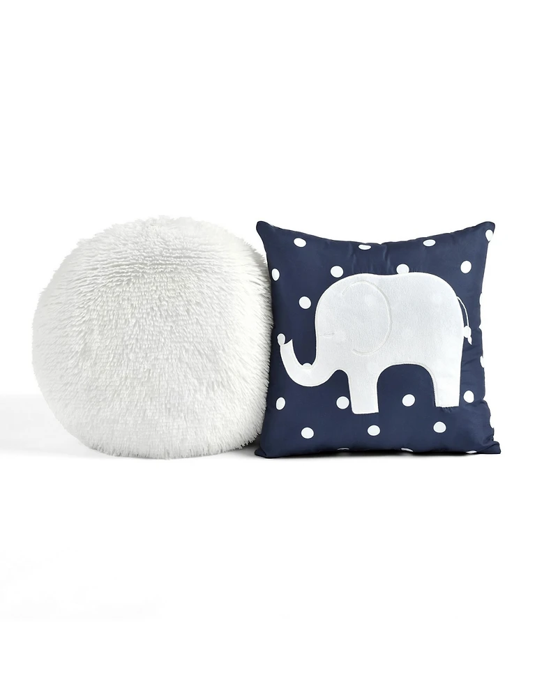 Lush Decor Kids Elephant Stripe 5 Piece Quilt Set, Twin/Twin Xl