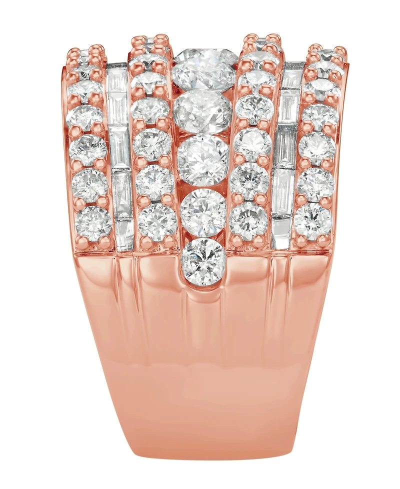 Diamond Five Row Band (5 ct. t.w.) 14k White, Yellow or Rose Gold