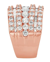 Diamond Five Row Band (5 ct. t.w.) 14k White, Yellow or Rose Gold