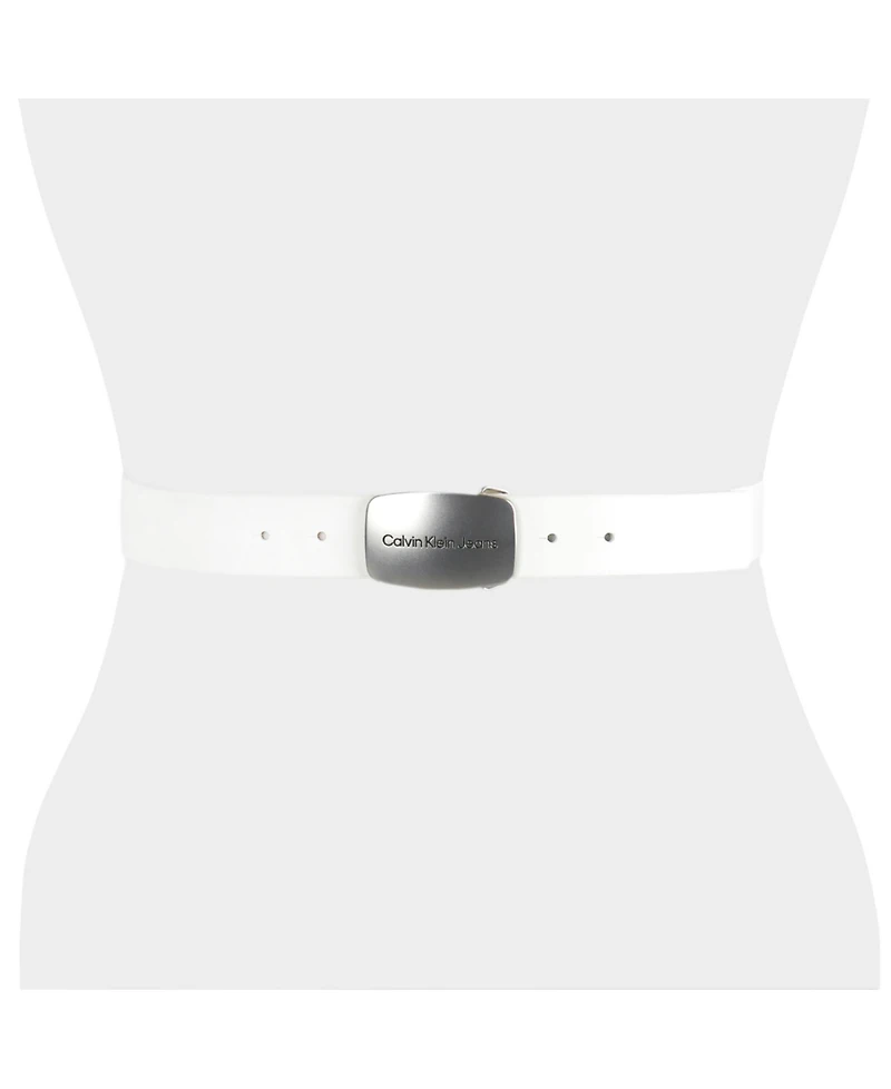 Calvin Klein Women's Jeans Casual Plaque Buckle Belt