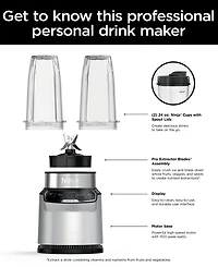 Ninja Nutri-Blender Pro 1100-Peak-Watt with Auto-iQ, BN401
