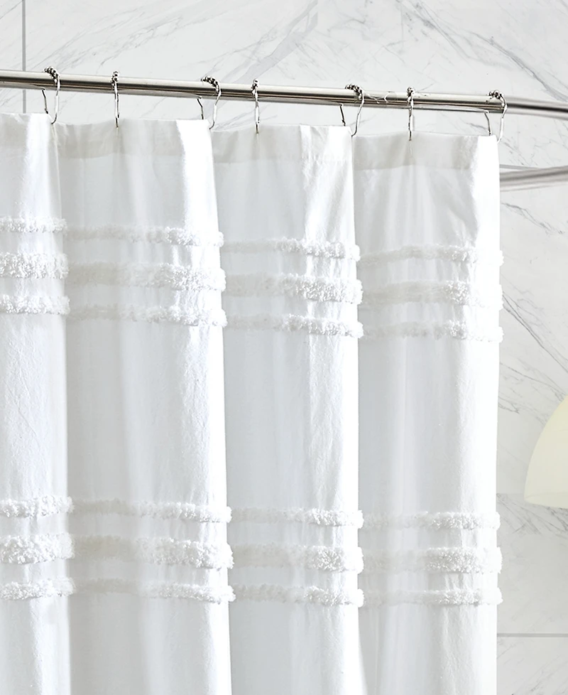 Dkny Chenille Stripe Shower Curtain, 72" x
