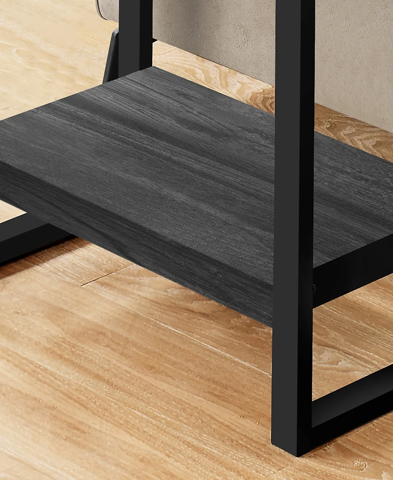 Side Table with 2 Shelves
