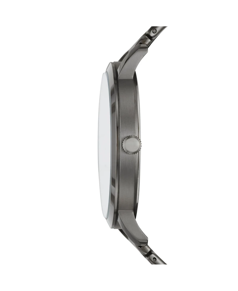 Fossil Men's Lux Luther Three Hand Gunmetal Gray Bracelet Watch 44mm