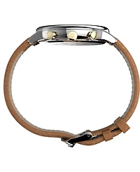 Timex Men's Chicago Tan Leather Strap Watch 45mm
