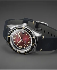 Spinnaker Men's Fleuss Automatic Genuine Leather Strap Watch