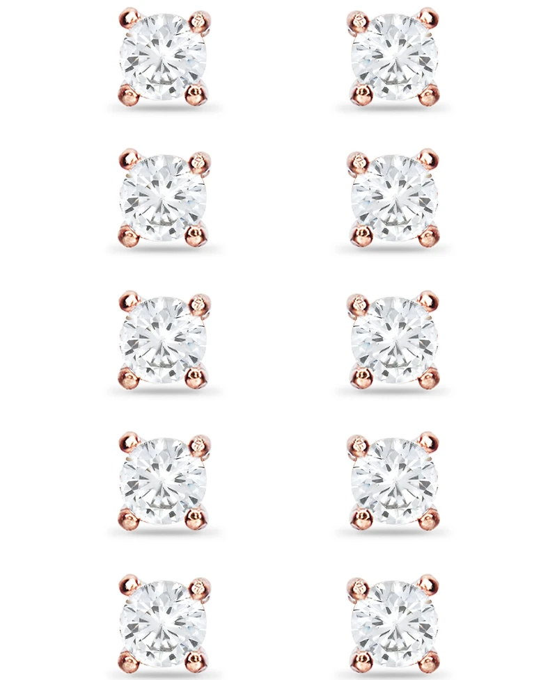 Giani Bernini 5-Pc. Set Cubic Zirconia Stud Earrings, Created for Macy's