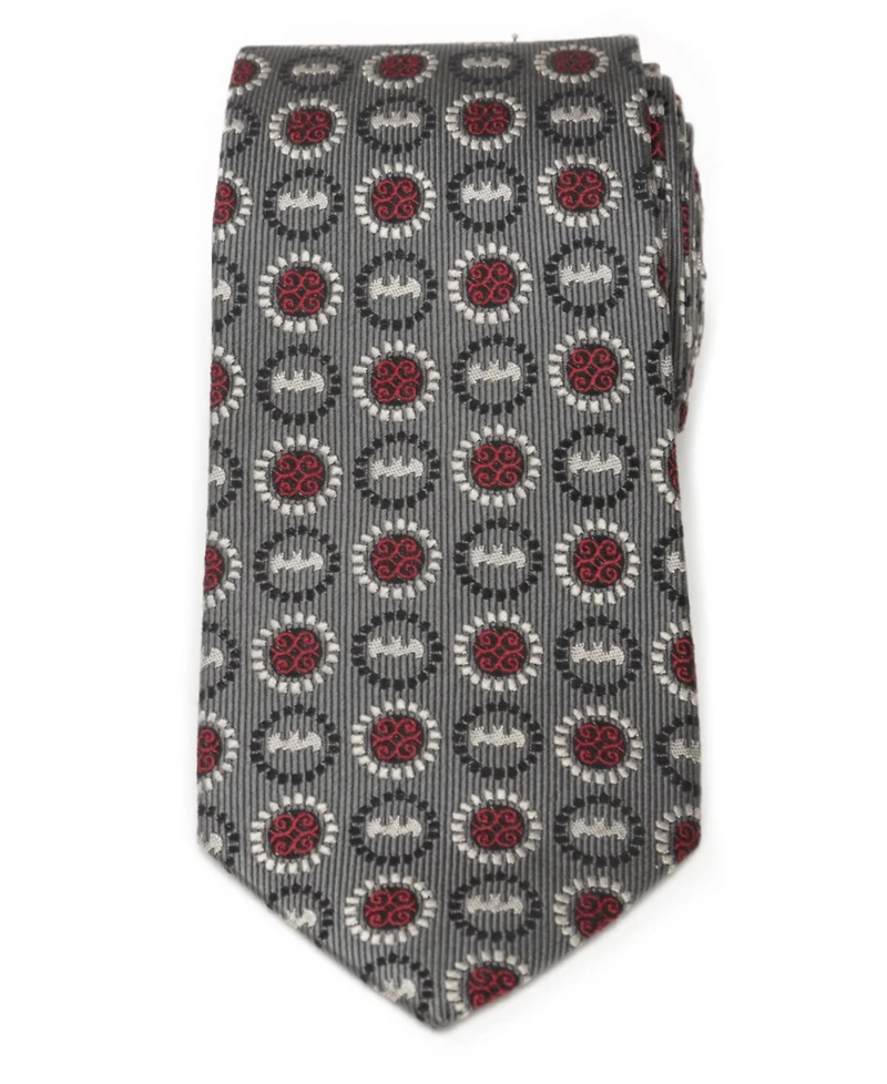 Dc Comics Men's Batman Medallion Symbol Silk Tie