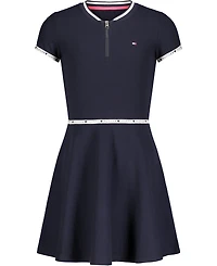 Tommy Hilfiger Little Girls Quarter Zip Dress