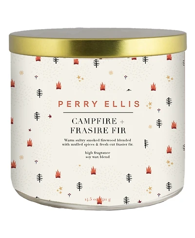 Perry Ellis Campfire and Frasier Fir Candle, 14.5 oz