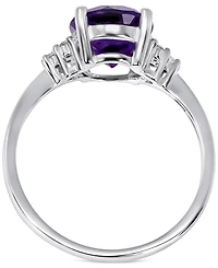 Amethyst (1-5/8 ct. t.w.) & Diamond (1/20 Ring 14k Gold (Also London Blue Topaz Rhodolite Garnet)