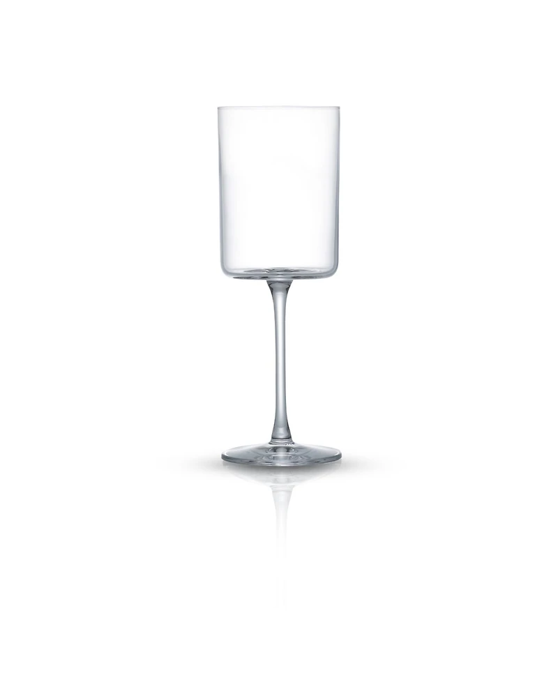JoyJolt Claire White Wine Glasses, Set of 4