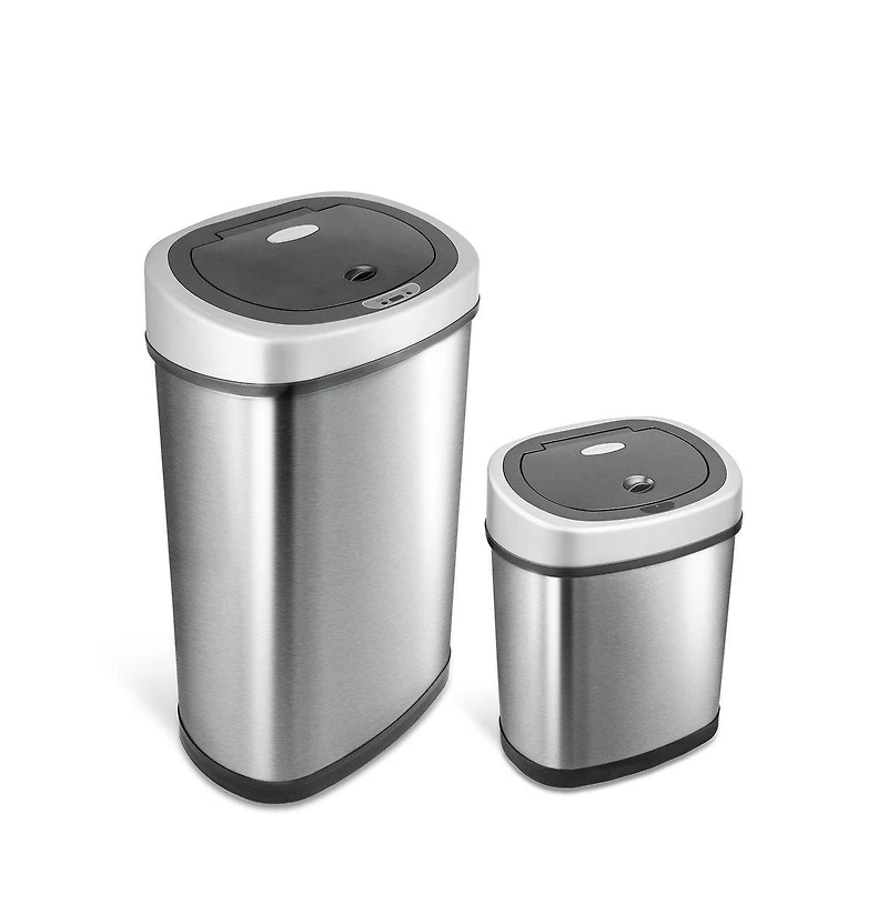 Ninestars Touchless Motion Sensor Trash Can 13.2 Gallon & 3.2 Gallon