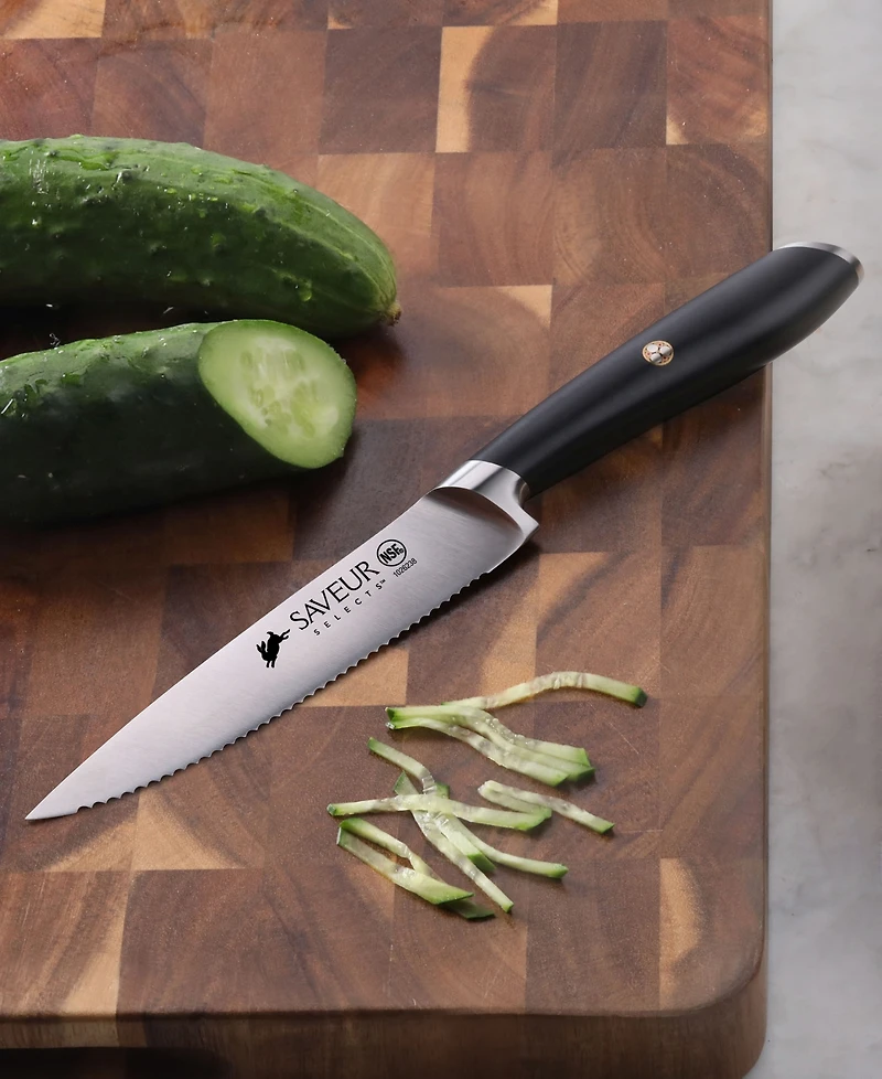 Saveur Selects Voyage Series 5" Forged German Steel Serrated Utility Knife
