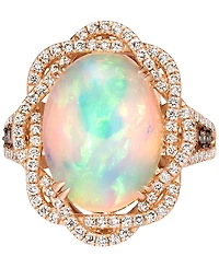 Le Vian Neopolitan Opal (4-1/2 ct. t.w.) & Diamond (1 ct. t.w.) Statement Ring in 14k Rose Gold (Also Available in White Gold or Yellow Gold)