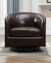 Turner Top Grain Leather Swivel Chair