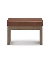 Milltown Contemporary Rectangle Footstool Ottoman Bench