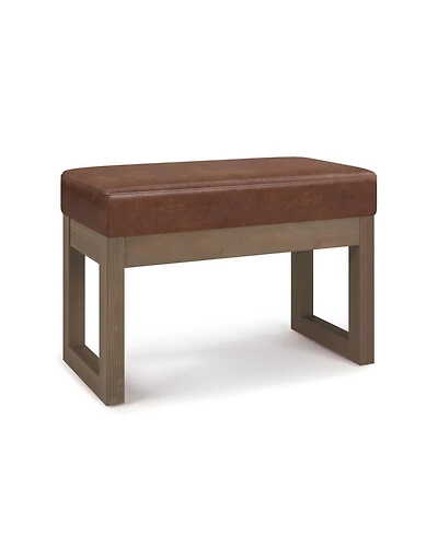 Milltown Contemporary Rectangle Footstool Ottoman Bench
