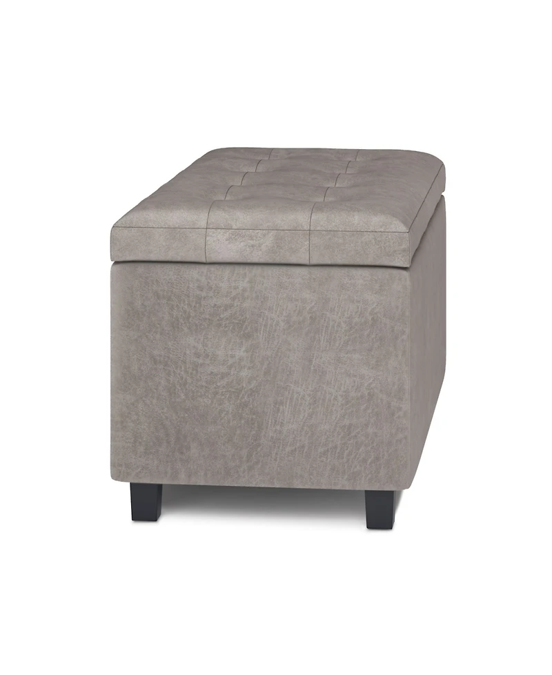 Cosmopolitan Contemporary Rectangle Storage Ottoman