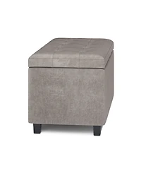 Cosmopolitan Contemporary Rectangle Storage Ottoman
