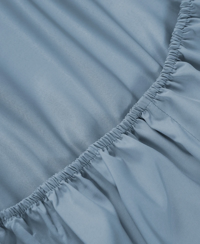 Nautica Solid Cotton Rich Blend Fitted Sheet