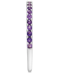 Gemstone Stack Ring Sterling Silver (Available Pink Sapphire and Blue Topaz)