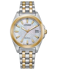Citizen Eco-Drive Women's Corso Two-Tone Stainless Steel Bracelet Watch 33mm