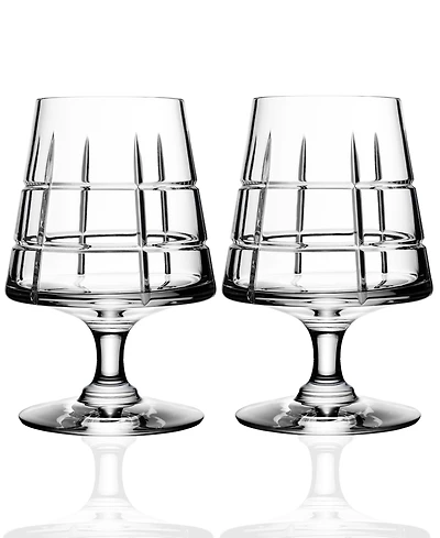 Orrefors Street Set of 2 Cognac Glasses