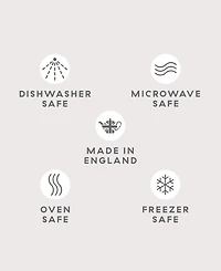 Impression Cream Medium Plate, Set of 4