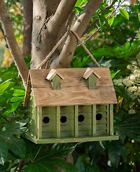 Glitzhome Oversized Distressed Cottage Birdhouse, 14.25"