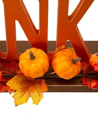 Glitzhome "Thankful" Table Decor, 20"