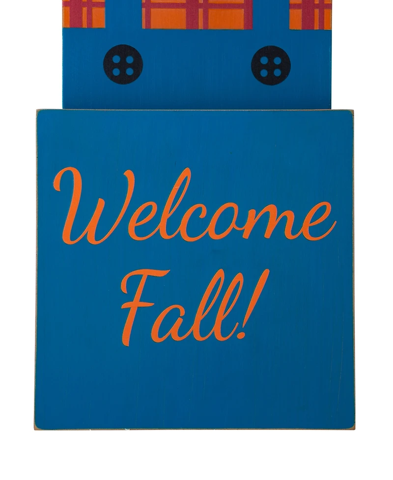 Glitzhome 36" Double-Sided Wooden Porch Decor Halloween