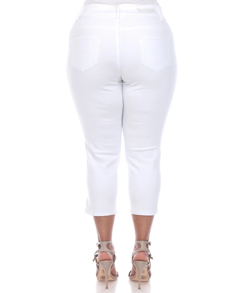 White Mark Plus Capri Jeans