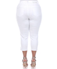 White Mark Plus Capri Jeans