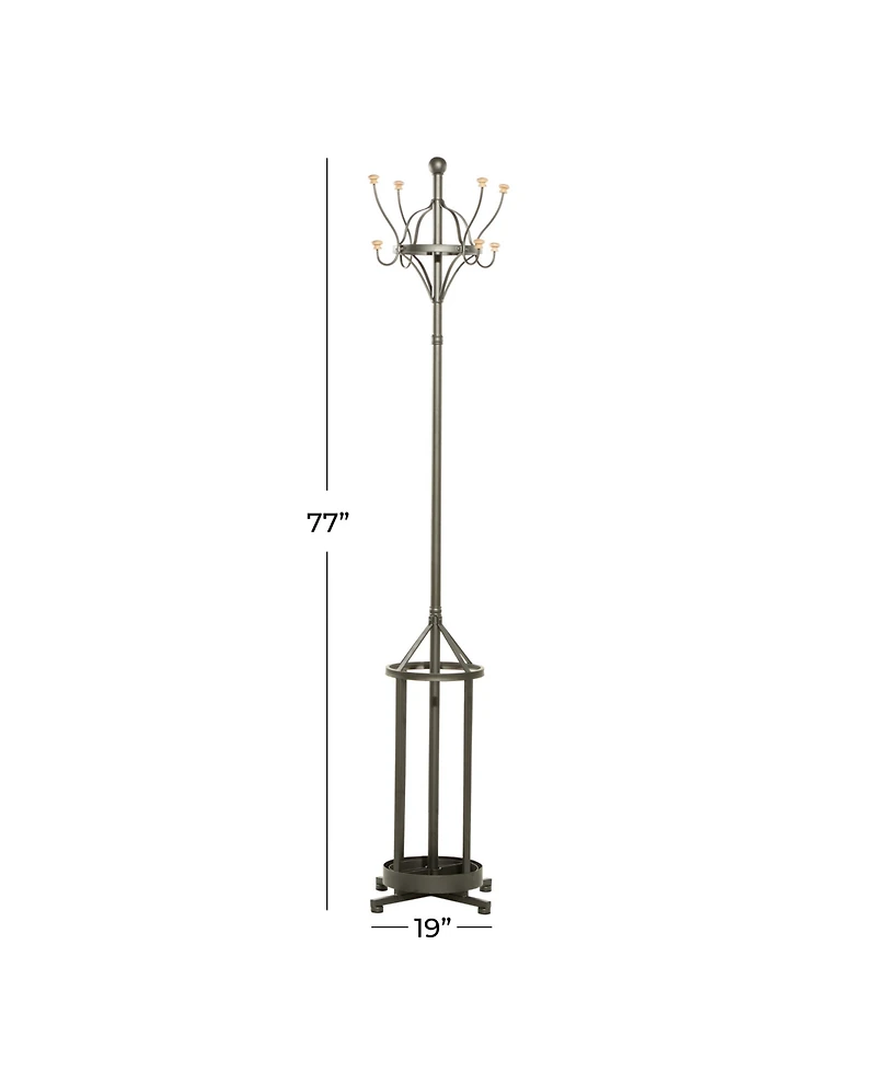 Metal Industrial Coat Rack