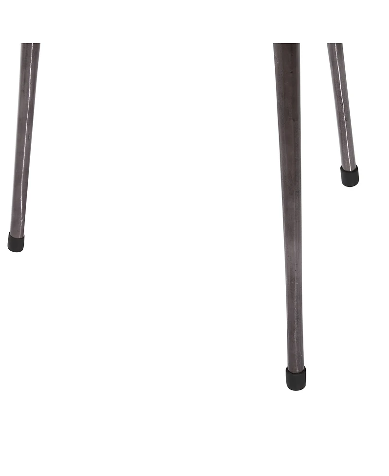 Rustic Aluminum Accent Table