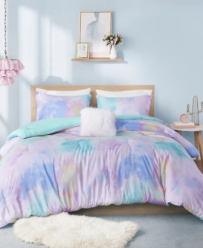 Intelligent Design Cassiopeia Watercolor Tie Dye 3-Pc. Comforter Set, Twin/Twin Xl