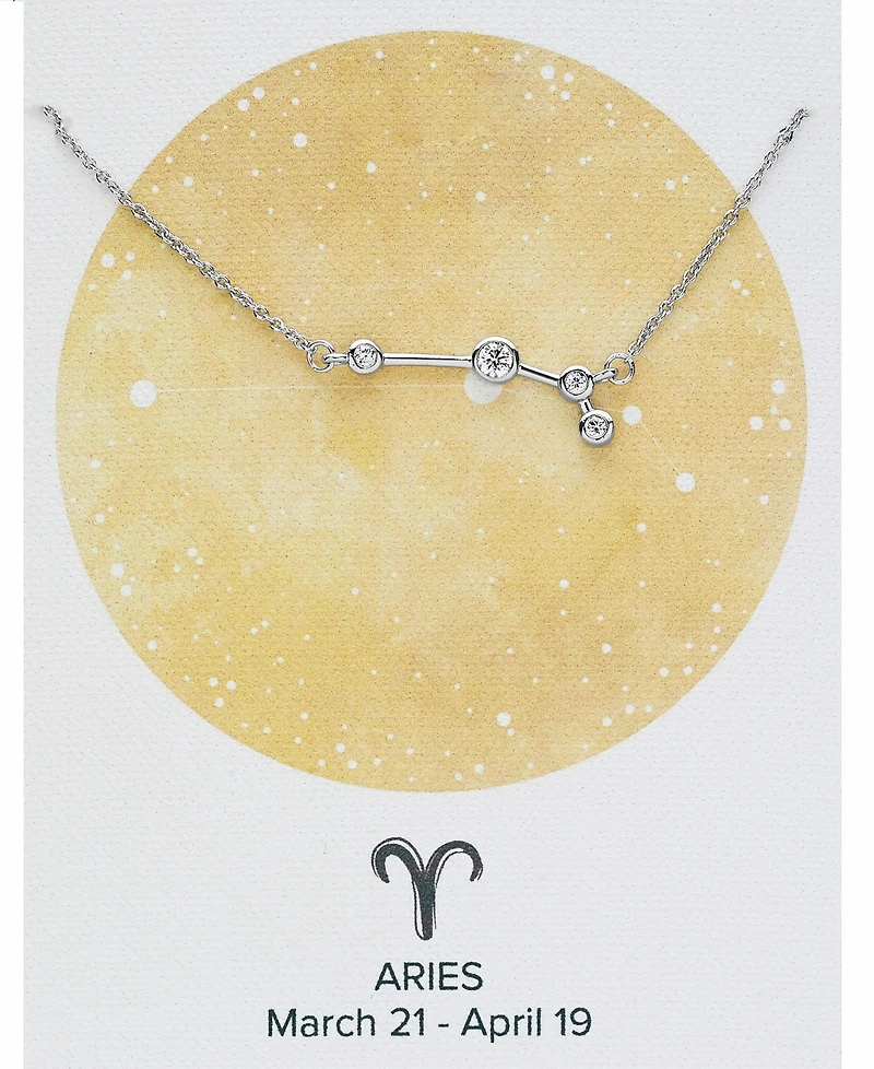 Women's When Stars Align Constellation Necklace Silver Plated
