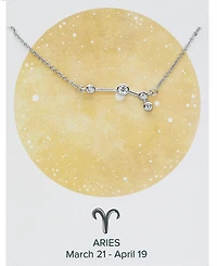 Women's When Stars Align Constellation Necklace Silver Plated